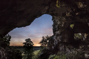 Ausblick aus der Bocksteinhöhle