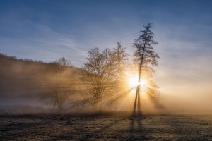 Sonnenaufgang im Eselsburger Tal